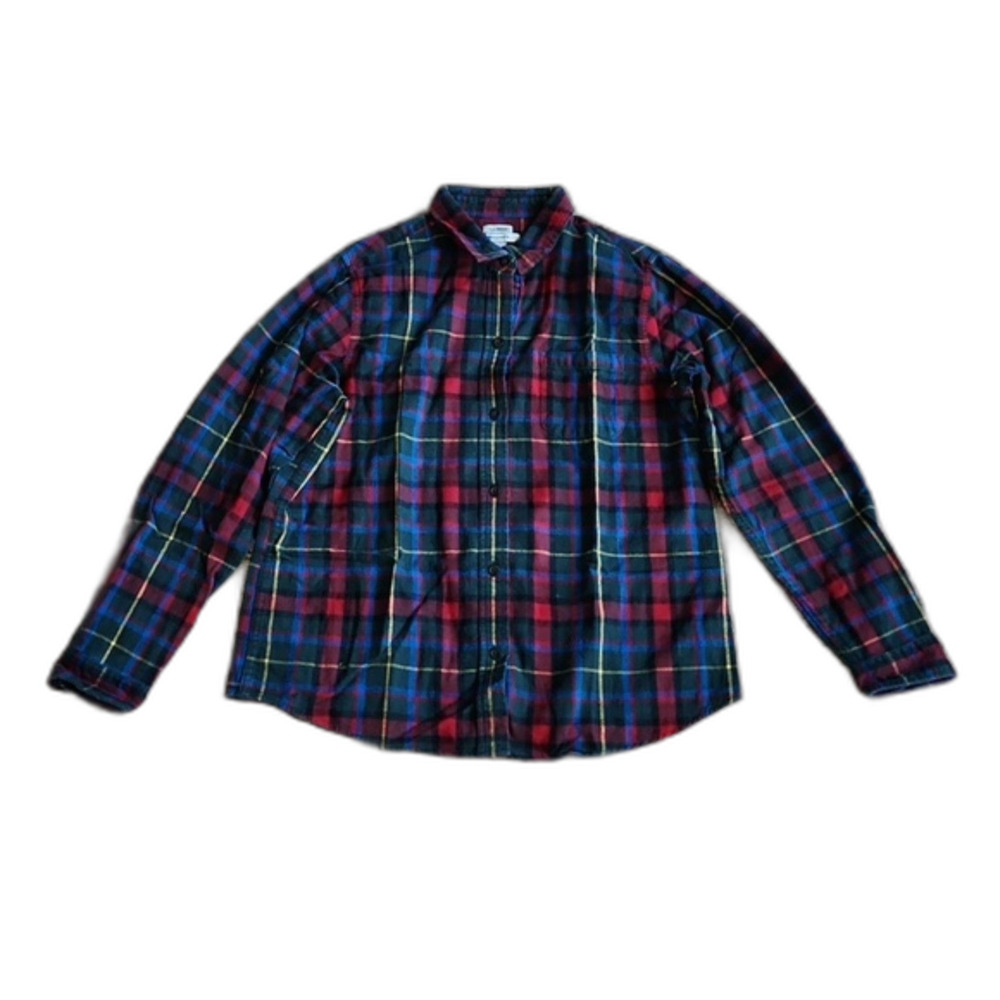 L.L.Bean Women's Scotch Plaid Relaxed Fit Flannel Shirt, Multicolor, Size M